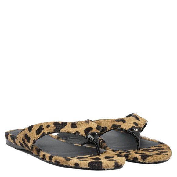 Alaïa Pony Skin Flip Flops IT 39 Women - Picture 2 of 5